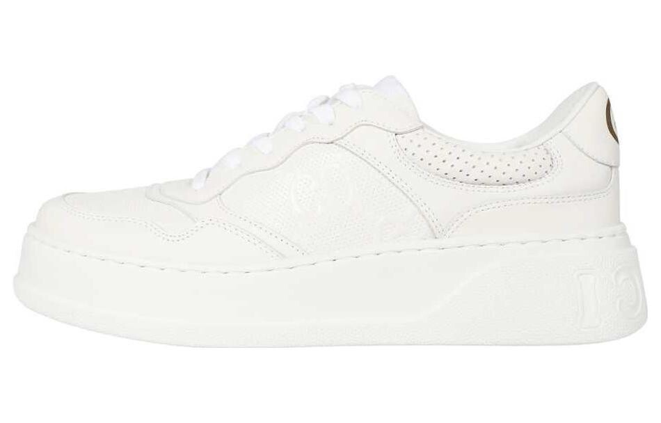 Кроссовки Gucci GG Embossed Leather, белый