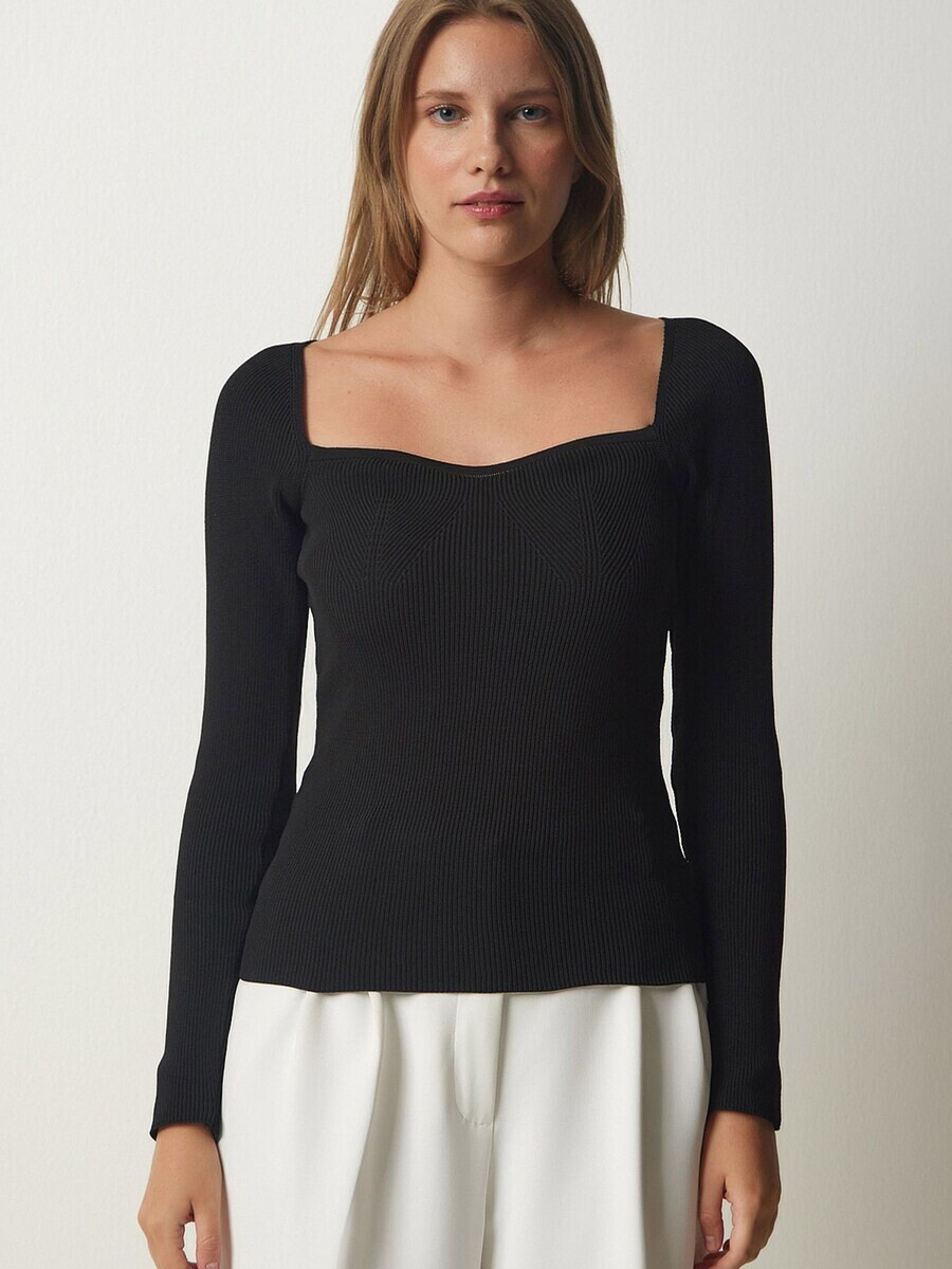 

Базовый свитер Happiness İstanbul Sweater, черный
