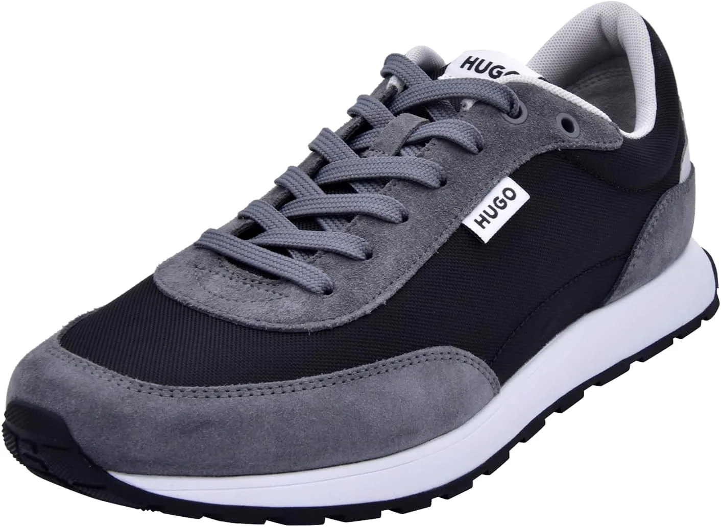 Мужские кроссовки Hugo Mens Icelin из смешанных материалов, серый/черный