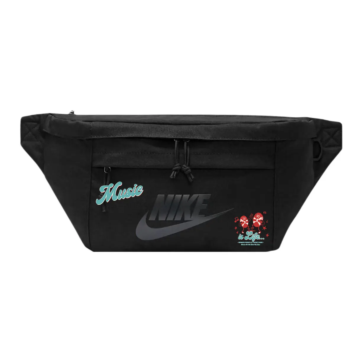 

Nike Тканевая поясная сумка Regular Unisex черная, Music 1