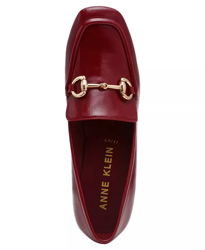 Женские туфли-лодочки Tobi на квадратном каблуке Anne Klein, красный — фото 4