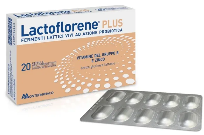 

Lactoflorene Plus 20 гастрорезистентных капсул, пробиотическая добавка