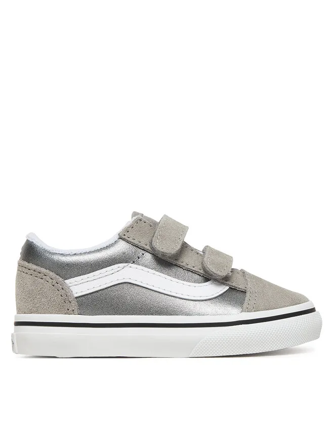 Vans Кроссовки Old Skool V VN000CRWSLV1 из серебристой ткани
