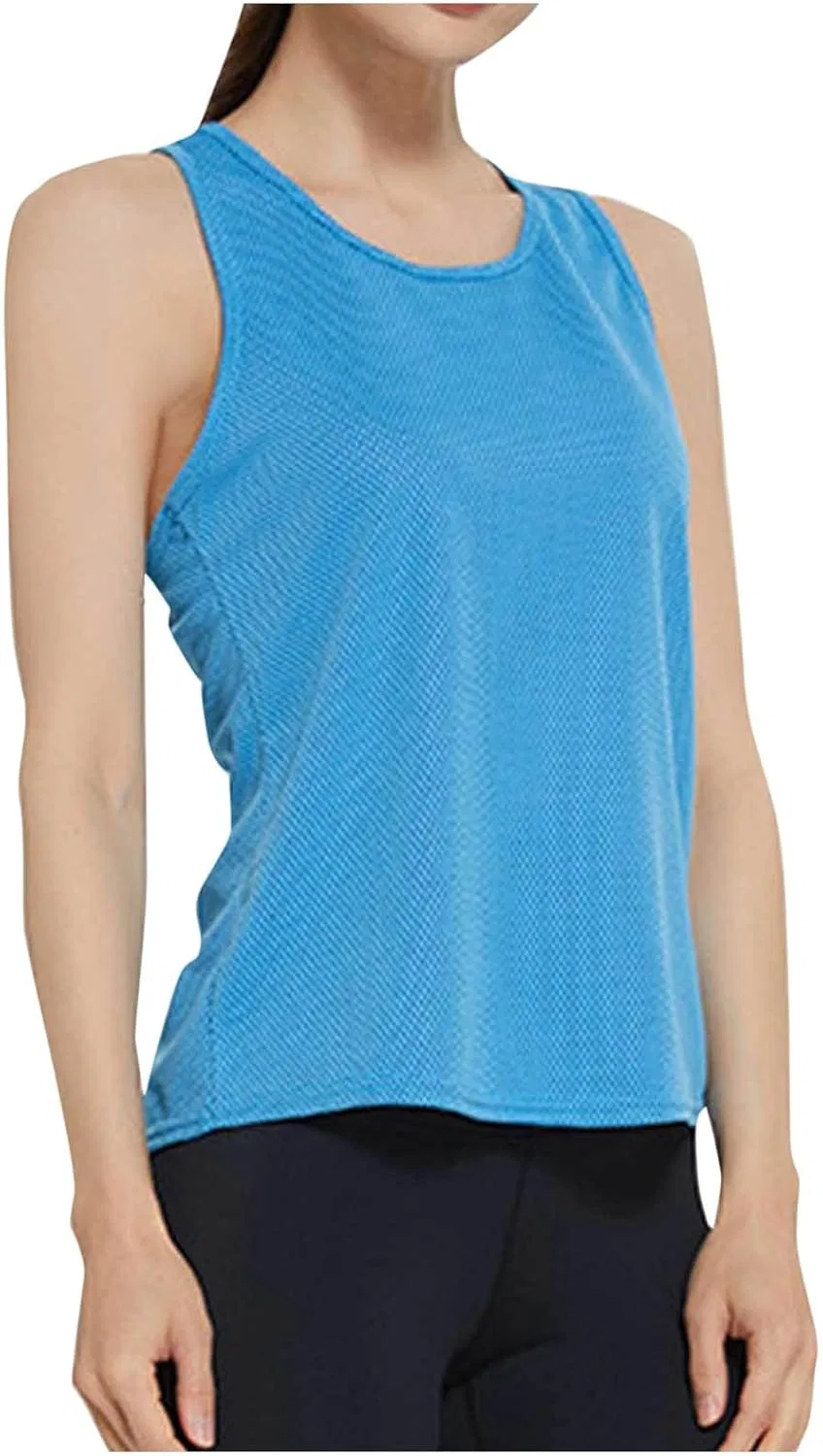 Женский топ свободного кроя, базовый, Light Blue