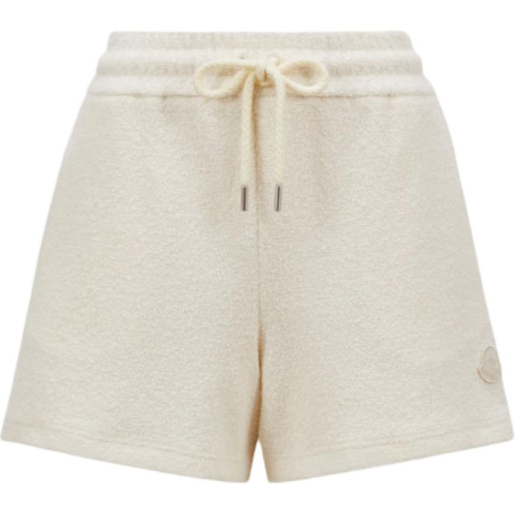 

Шорты с завязками и нашивкой с логотипом Moncler, белый