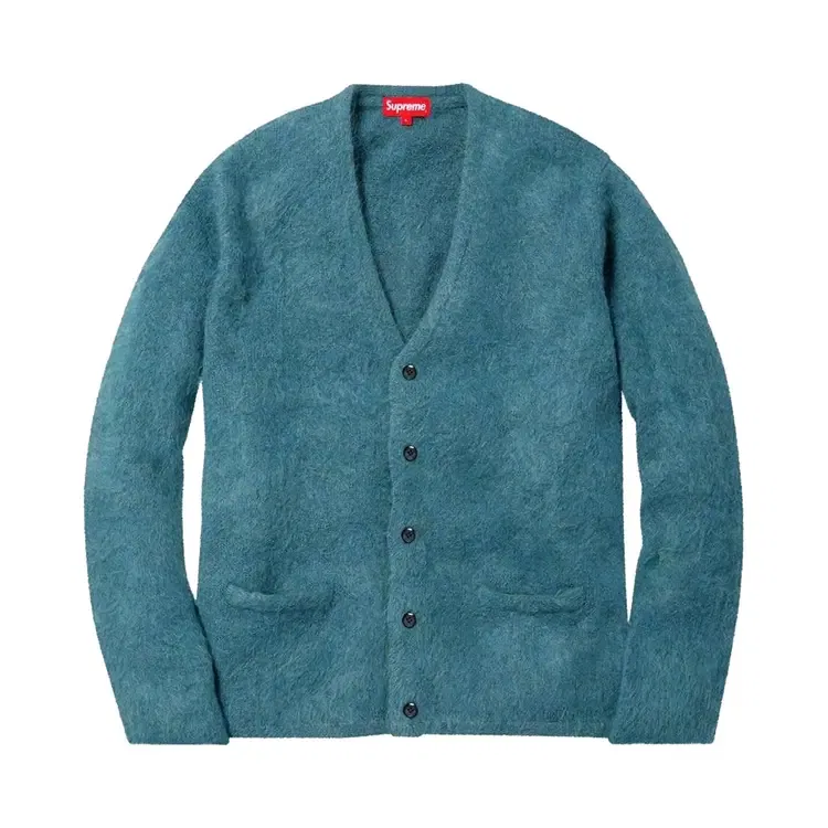 Кардиган Supreme из мохера, синий