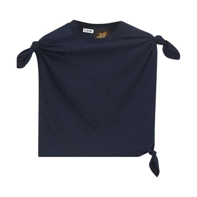 

Топ Loewe Knot Top, цвет Midnight Blue