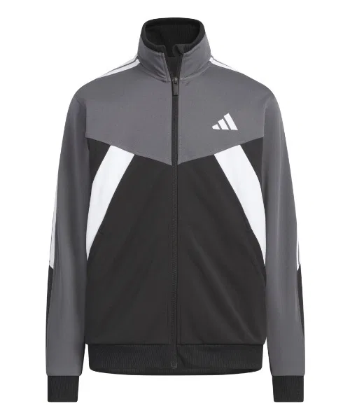 Куртка adidas Essentials Colorblock WU, джоггер, полиэстер, серая