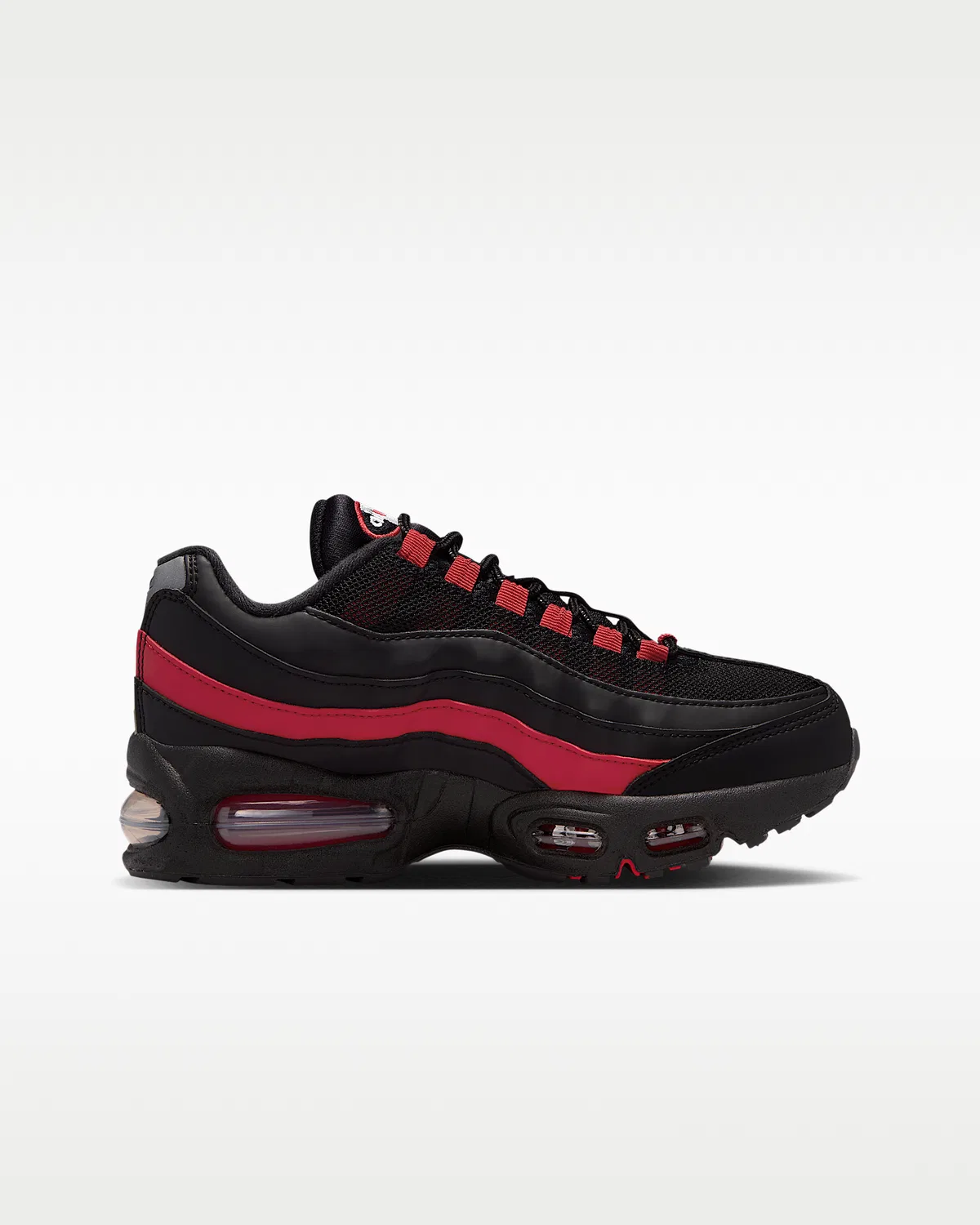 Кроссовки Nike Air Max 95 Big Bubble для детей, Black/Team Crimson/Wolf Grey/Black — фото 3