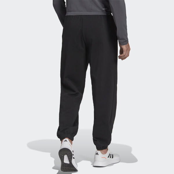 Спортивные штаны Men's adidas Logo Printing Solid Color Loose Sports Pants/Trousers/Joggers Black, черный — фото 4