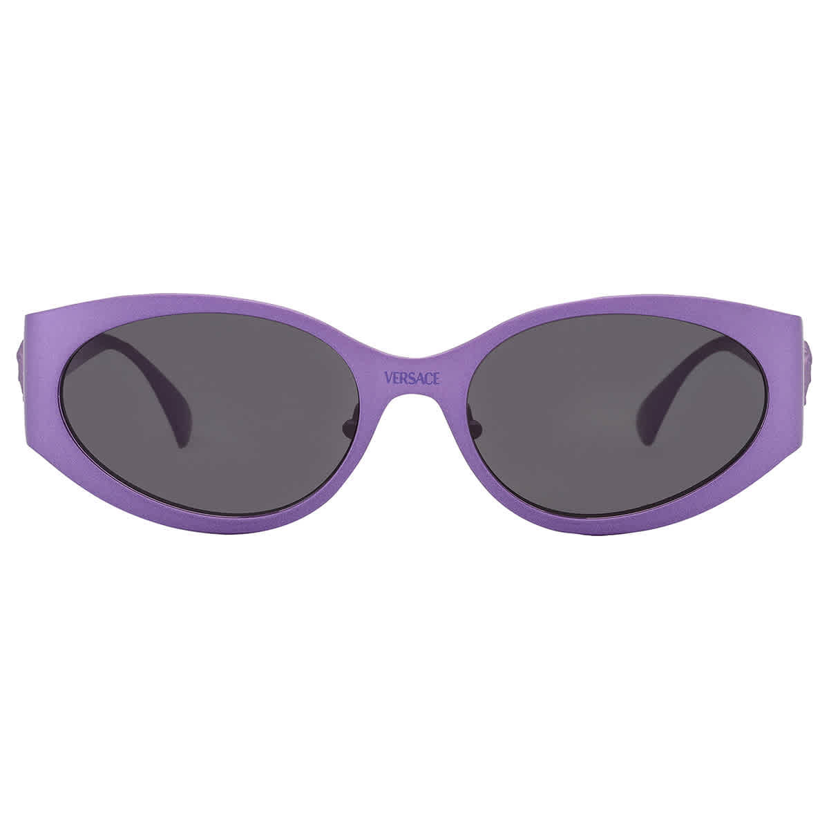 

Женские солнцезащитные очки Versace темно-серого овального цвета VE2263 150287 56