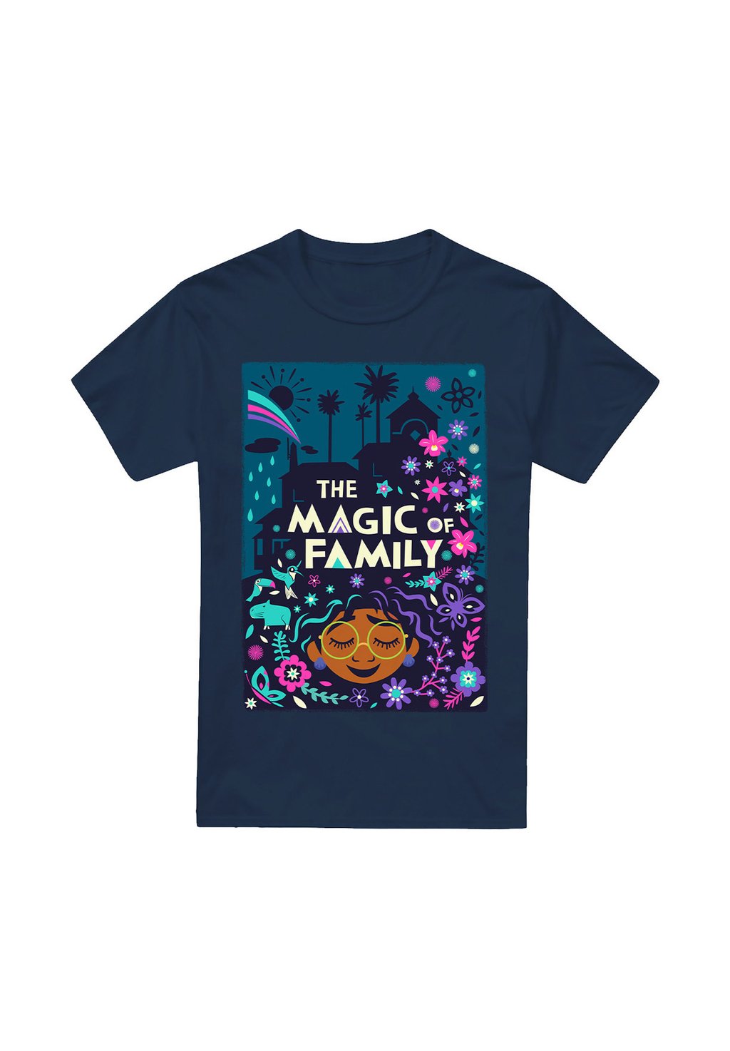 

Футболка с принтом ENCANTO THE MAGIC OF FAMILY Disney, темно-синий