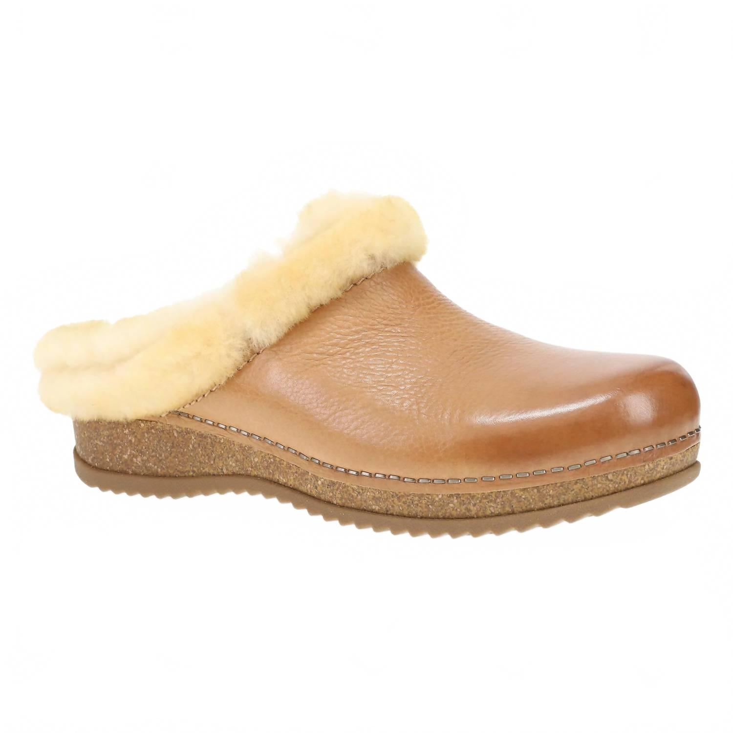 Женские мюли Magda Waxy Milled в бежевом цвете Dansko
