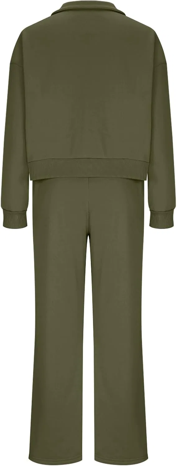 Спортивный костюм из флиса, длинный рукав, Army Green — фото 3