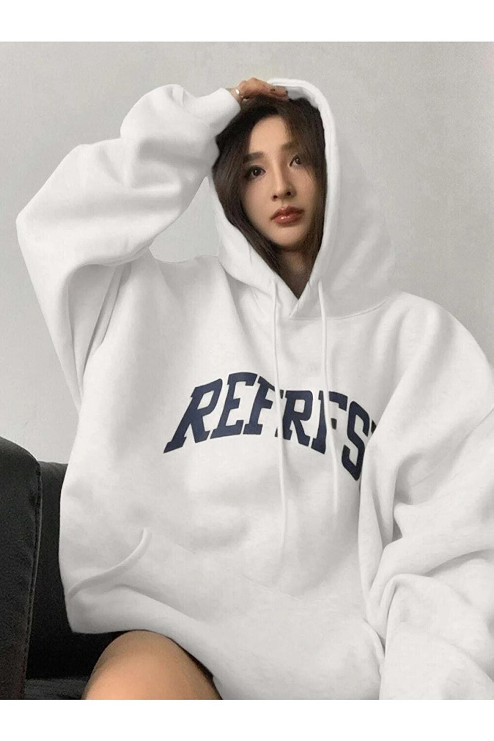 

Женская толстовка с принтом WHITE Refrfsh Trendseninle