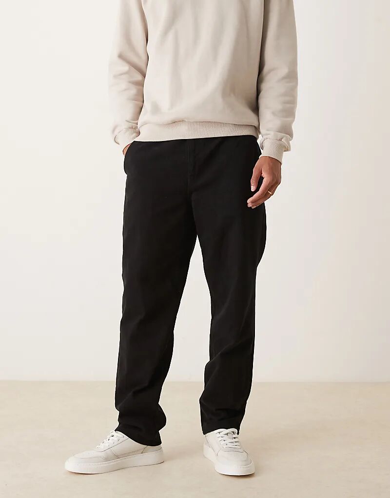 

Прямые брюки-чиносы ASOS DESIGN черного цвета