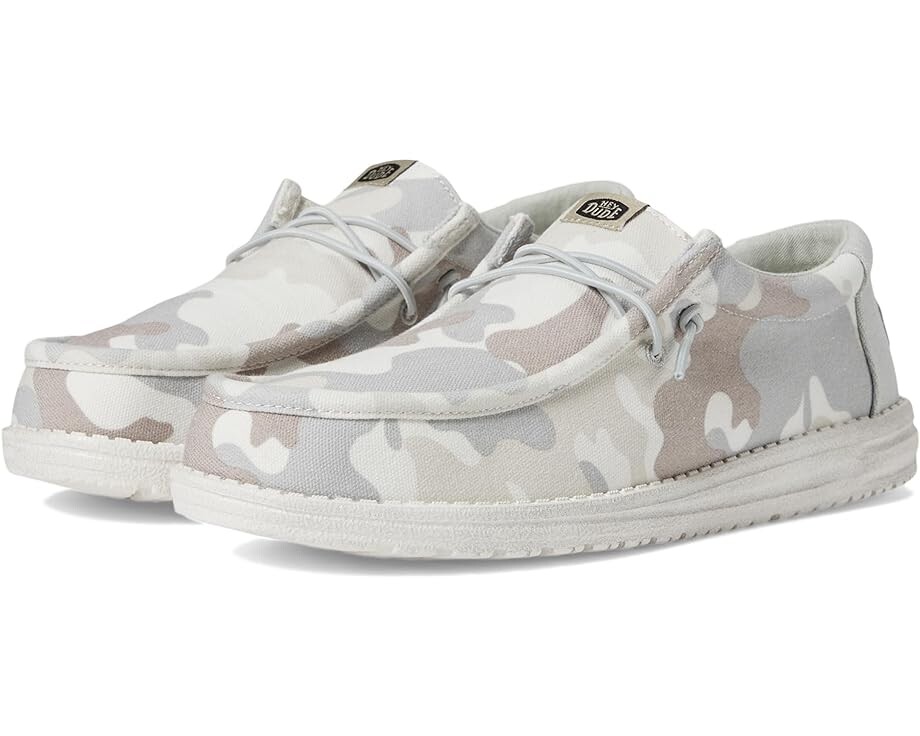 

Лоферы Hey Dude Wally Washed Camo, цвет Greyscale Desert Camo