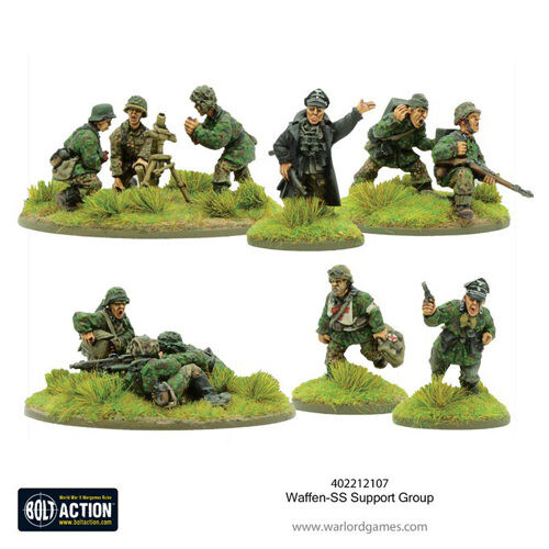 

Фигурки Waffen-Ss Support Group (Hq, Mortar & Mmg)