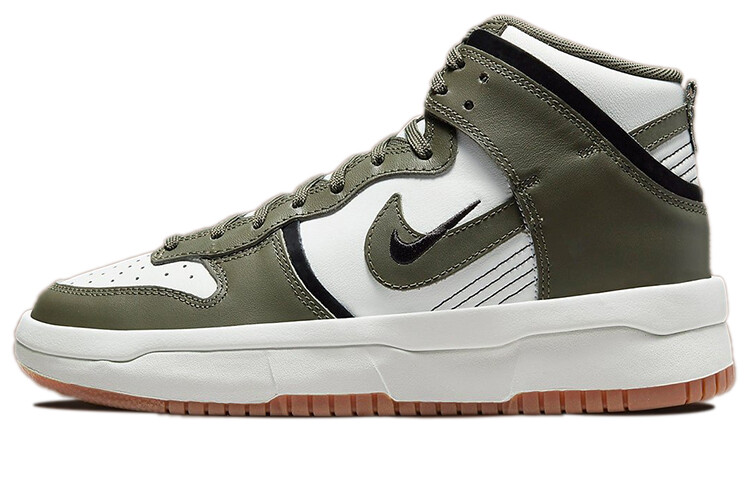 Кроссовки Nike Dunk High Skate, темно-зеленый/белый