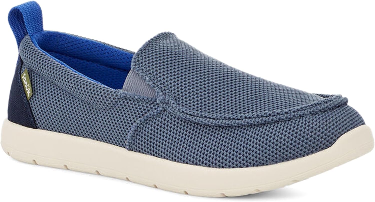 Детские лоферы Sanuk Lil Sidewalk Surfer Lite Mesh, синий — фото 3
