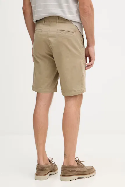 Шорты chino из хлопка с эластаном BOSS Orange, бежевый — фото 3