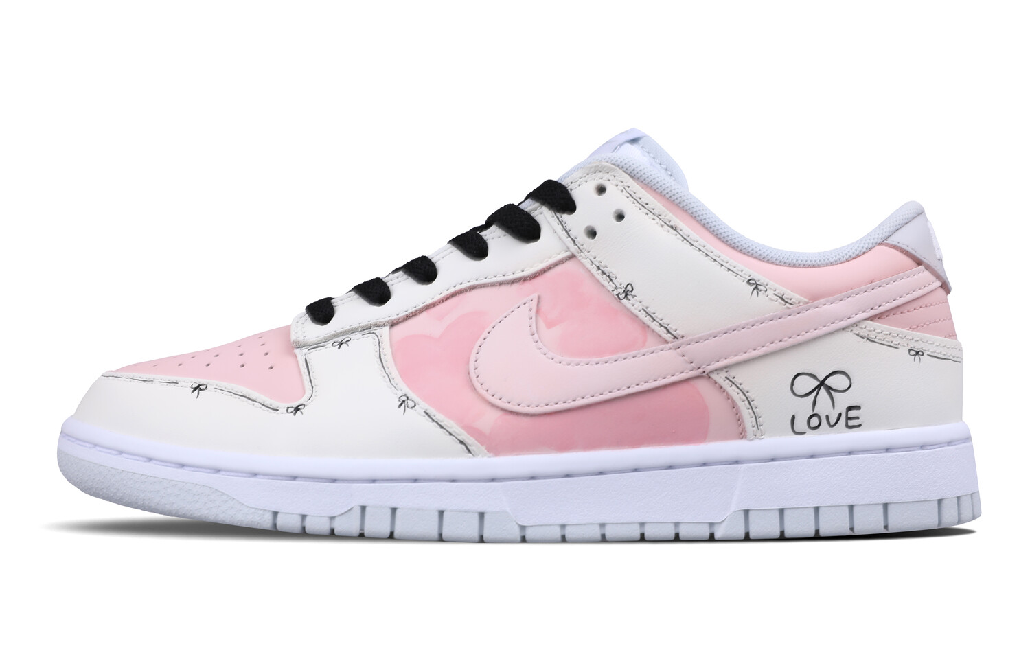 

Кроссовки Nike Dunk Skateboarding Shoes Unisex Low-top Beige/Pink, розовый