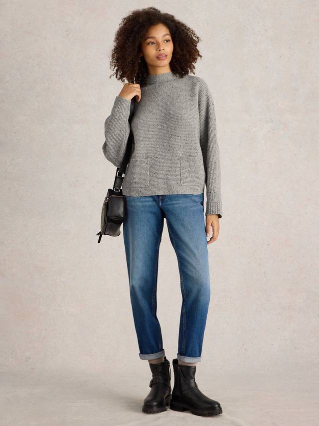 

Шерстяной джемпер carli pocket rich White Stuff, цвет Mid Grey