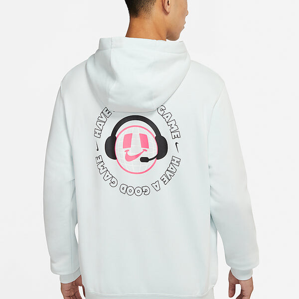 Толстовка sportswear hoodie 'phantom orange' Nike, синий — фото 3