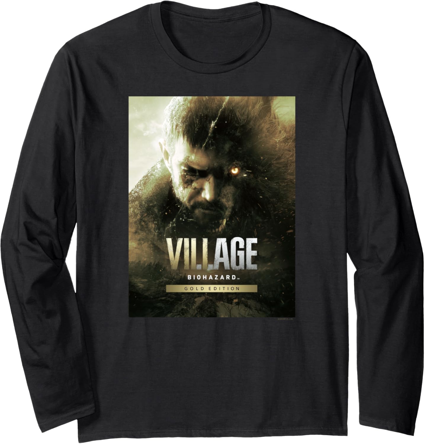 

Футболка с длинными рукавами BIOHAZARD VILLAGE GOLD EDITION, черная (black 19-3911tcx), размер S Capcom