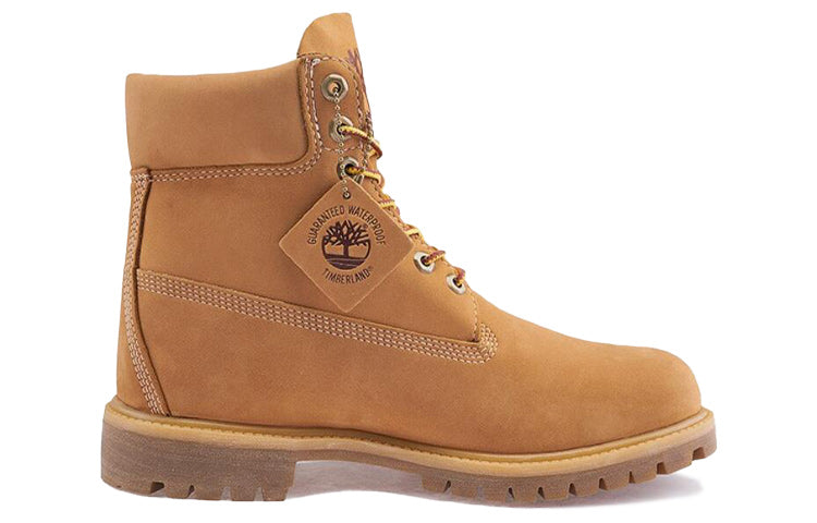 Мужские ботинки Timberland Premium водонепроницаемые из нубука, желтый — фото 2