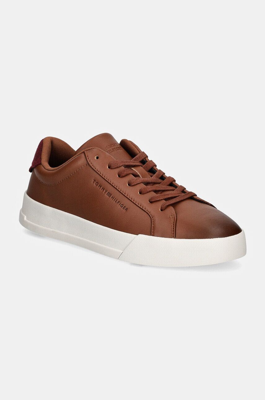 

Tommy Hilfiger TH COURT SEASONAL WINTER 4A кожаные кроссовки, коричневый