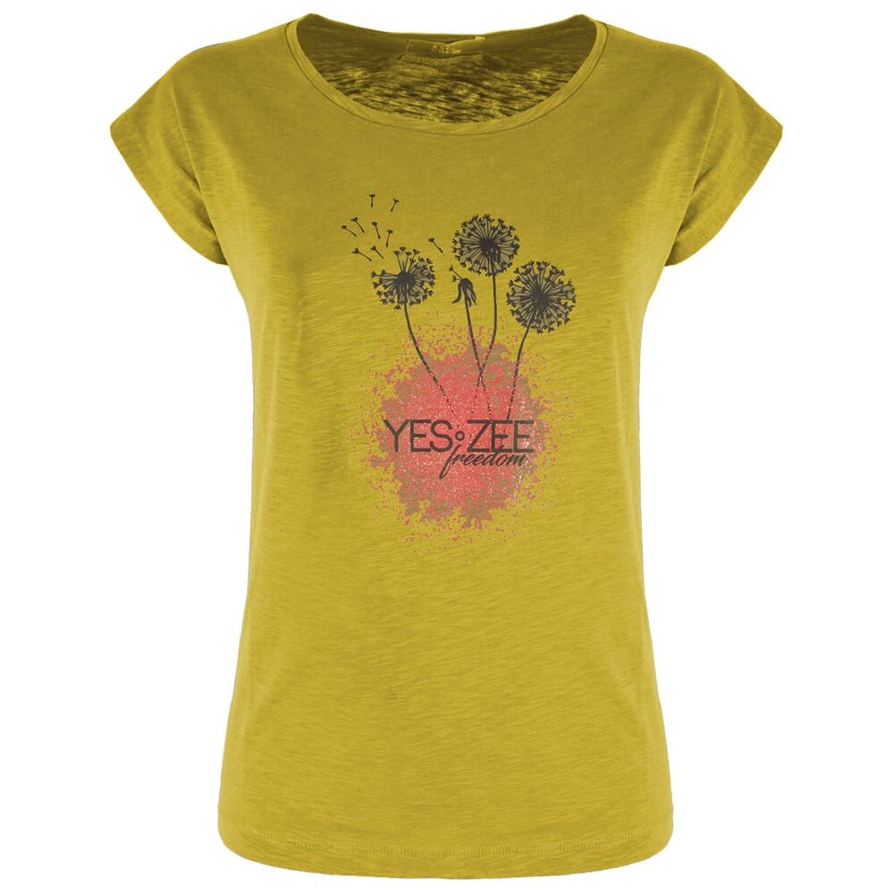 

Футболка Sunny Cotton с круглым вырезом и логотипом Zee Lane, желтый