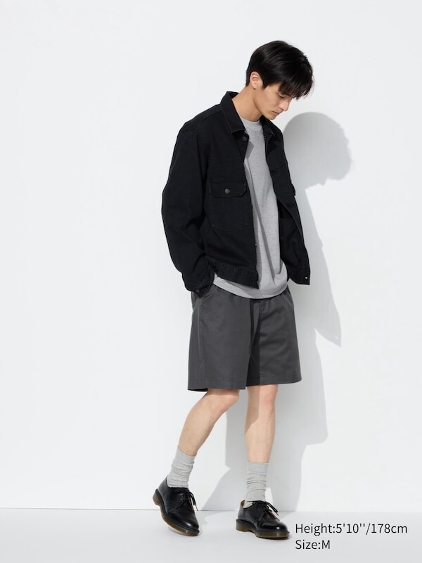 

Сухие эластичные легкие шорты Uniqlo, серый
