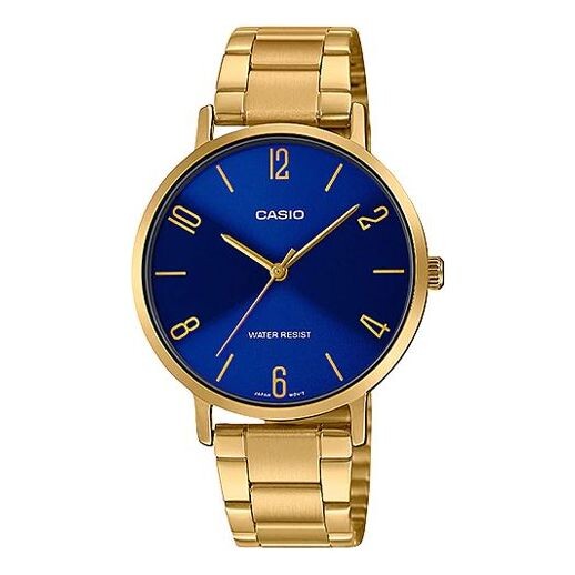 

Часы CASIO Quartz Waterproof Blue Watch Dial Blue Analog, синий