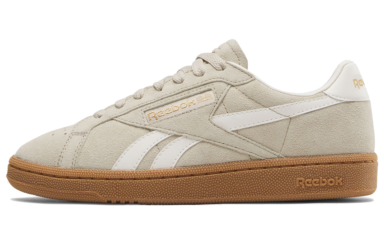 

Кроссовки Reebok Club C Grounds Women's UK 'Classic Beige Chalk Gum', бежевый