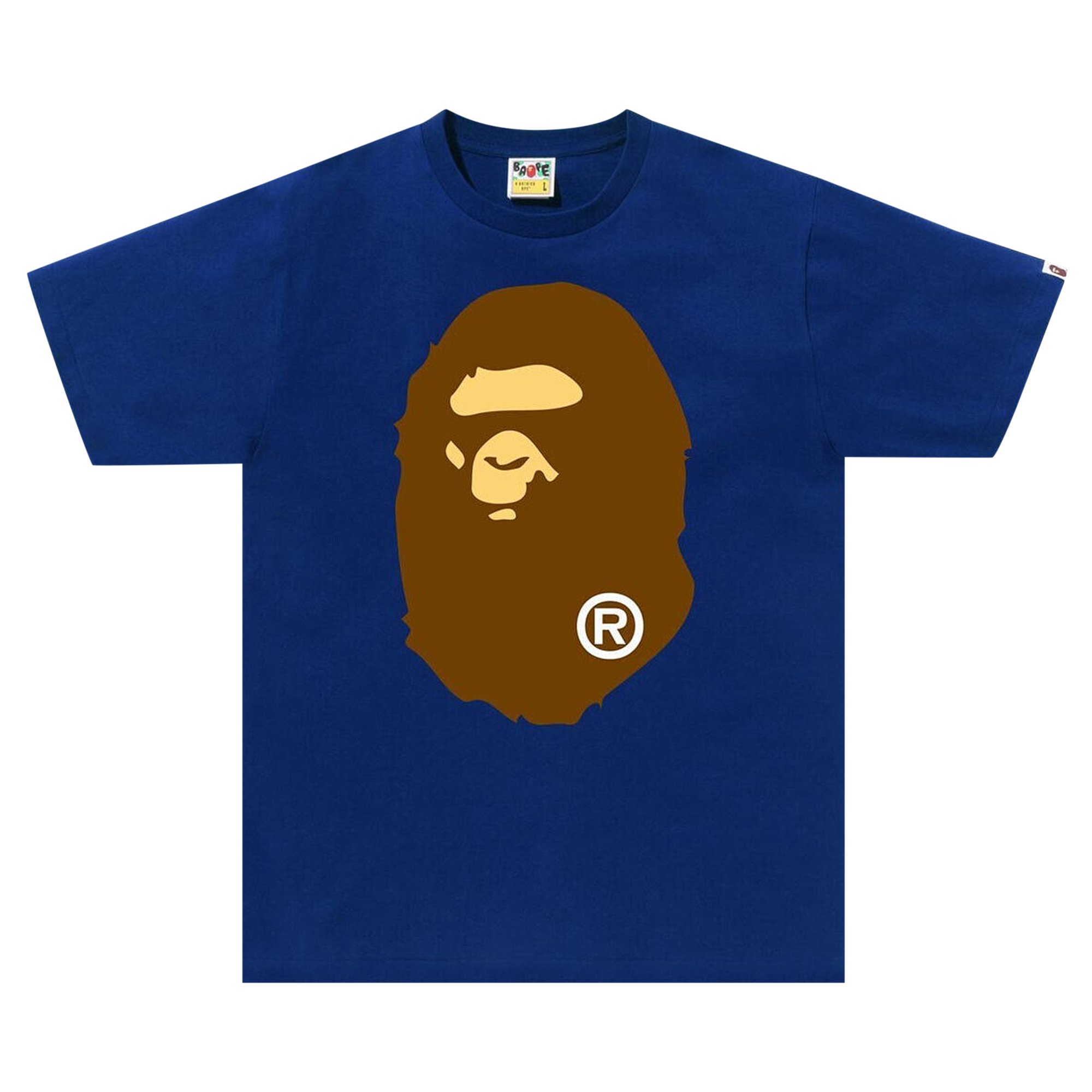 

Футболка BAPE Big Ape Head, синяя