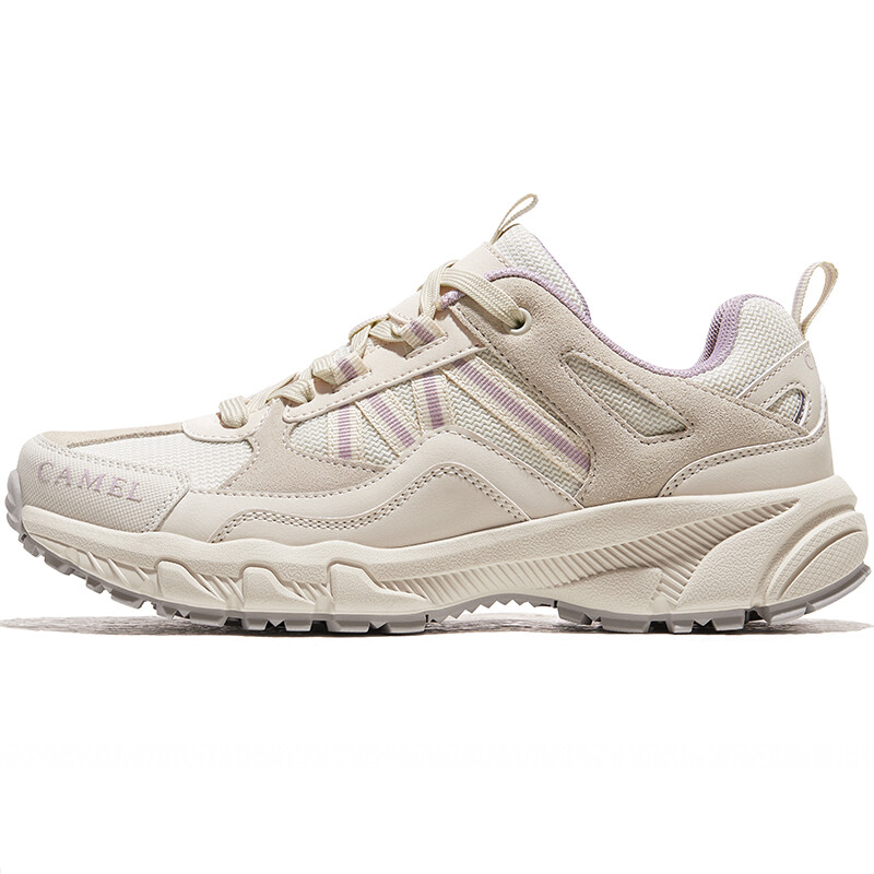 

Panlong Hiking Shoes Women's Low-top Off-white/Taro Purple Camel