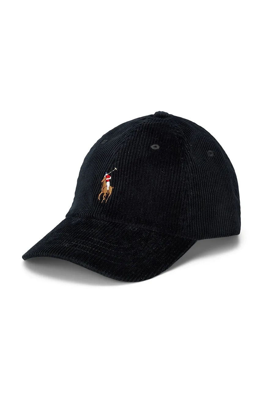 

Хлопковая бейсболка Polo Ralph Lauren, черный