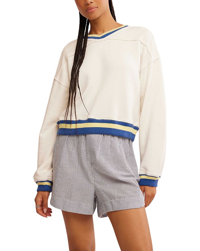 

Толстовка Rio Striped Edge Free People, слоновая кость/кремовый