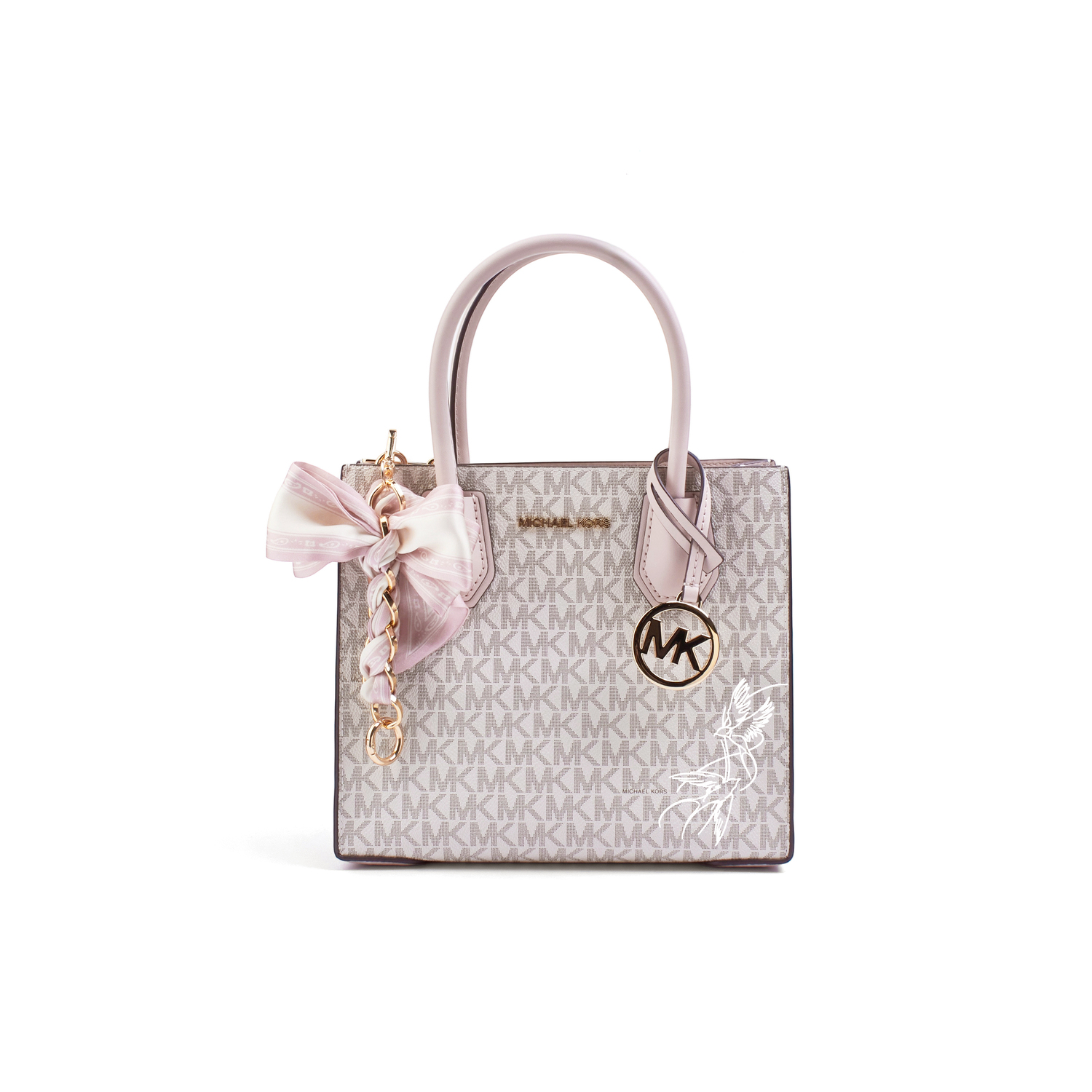 

MICHAEL KORS Кожаная сумка через плечо, Cherry Blossom Sparrow Shadow