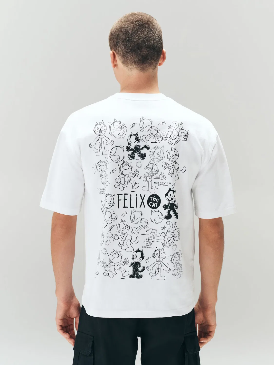 Футболка 'Felix The Cat' Next, Off White — фото 2