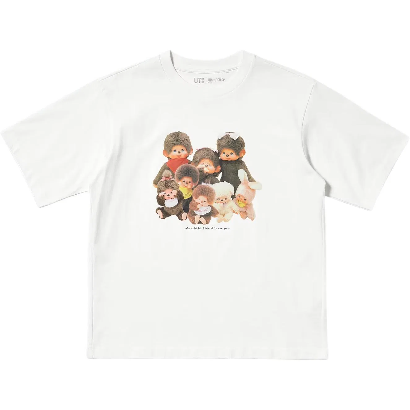 Футболка с Monchhichi UNIQLO Ecru
