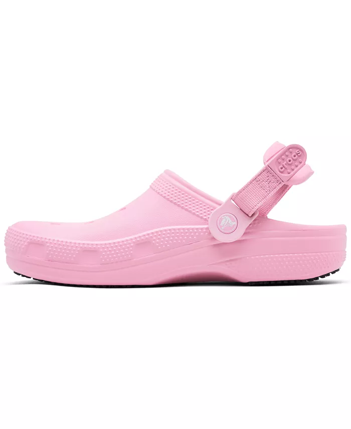 Женские рабочие слипоны On-The-Clock от Finish Line Crocs, розовый — фото 2