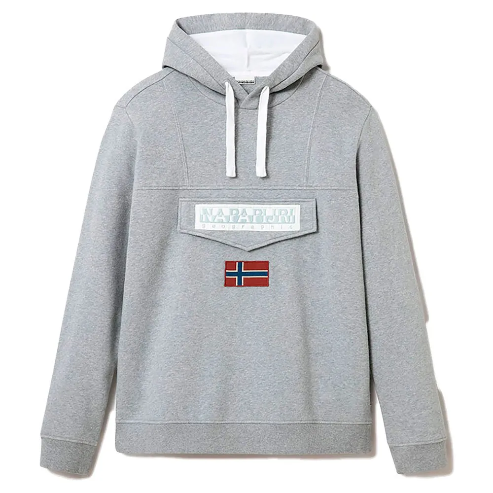 

Худи Napapijri Burgee Win, серый