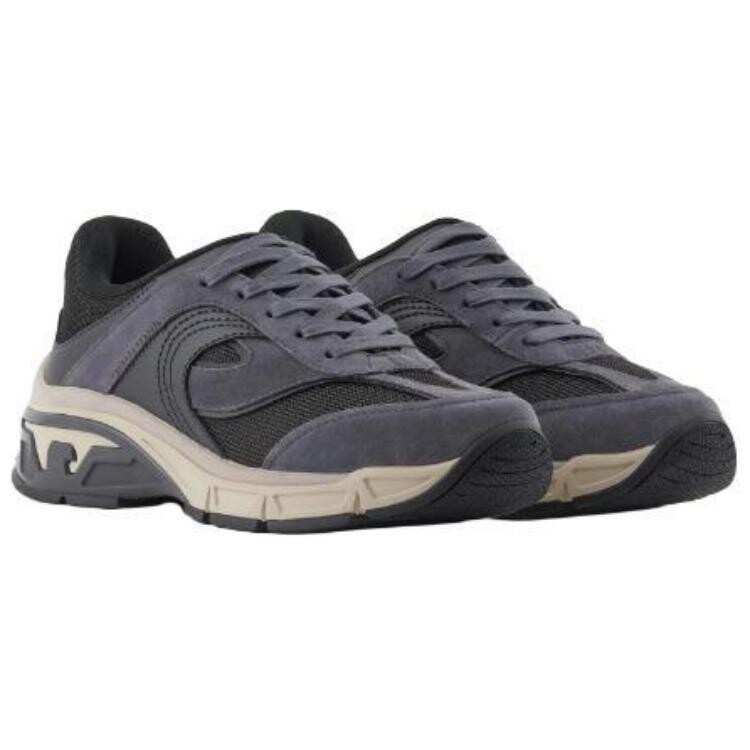 Кроссовки EMPORIO ARMANI Travel Business Travel Series Lifestyle Shoes Men Low-top Blue, серый — фото 3