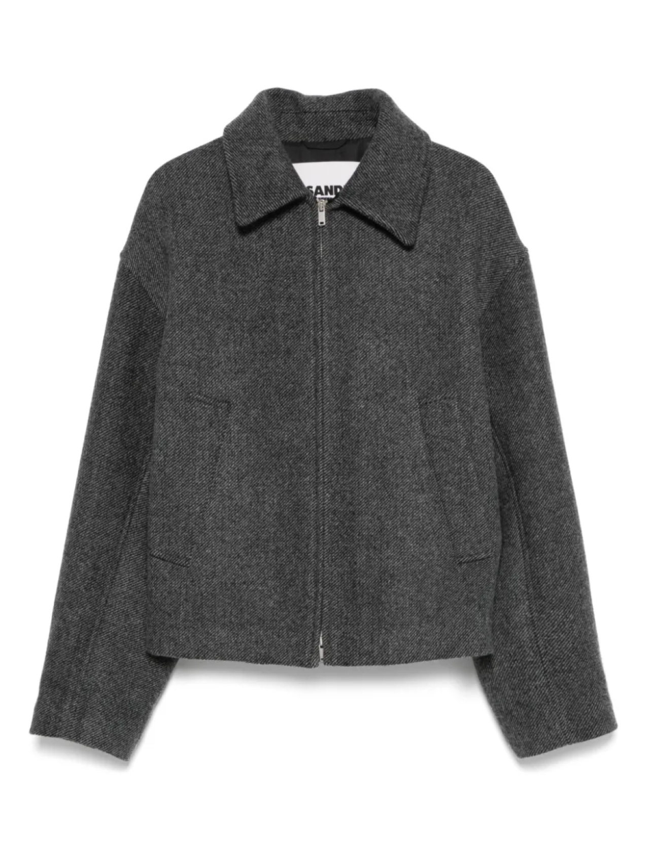 

Куртка-бомбер на молнии Jil Sander, серый