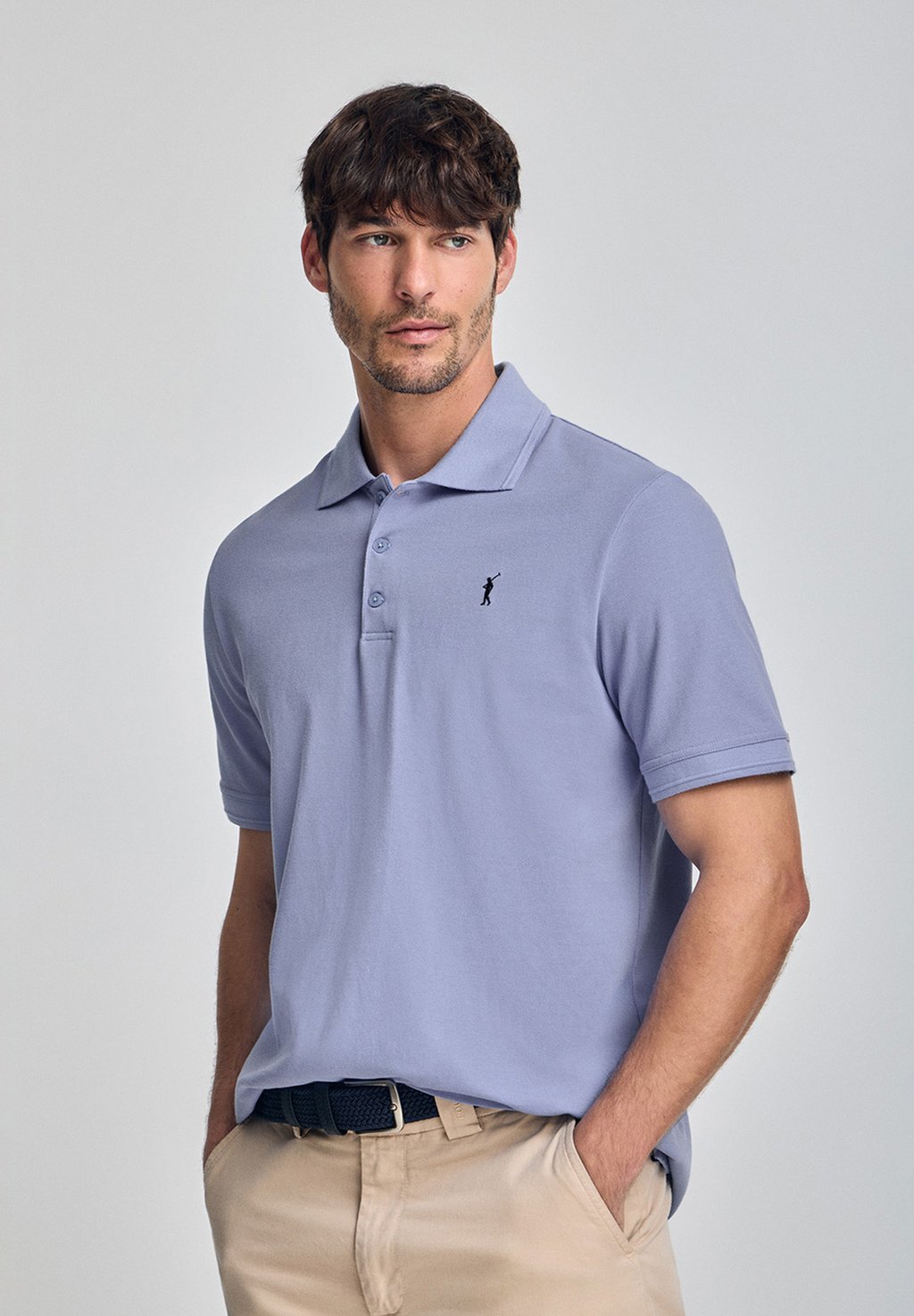 

Рубашка поло REGULAR FIT THREE BUTTONS Polo Club, синий