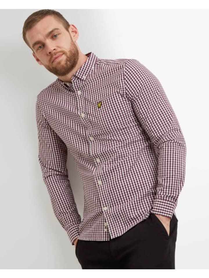 

Рубашка Lyle & Scott, цвет granat