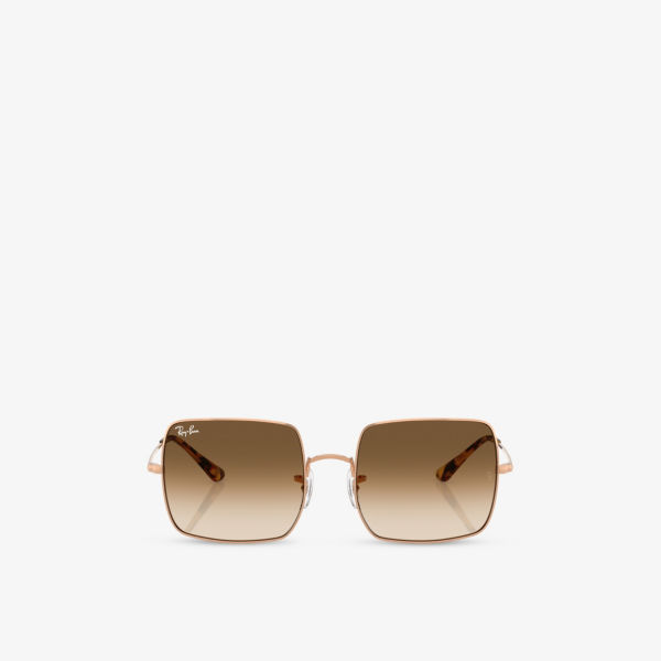 

Солнцезащитные очки Ray-Ban с металлической оправой классические квадратные, золотой