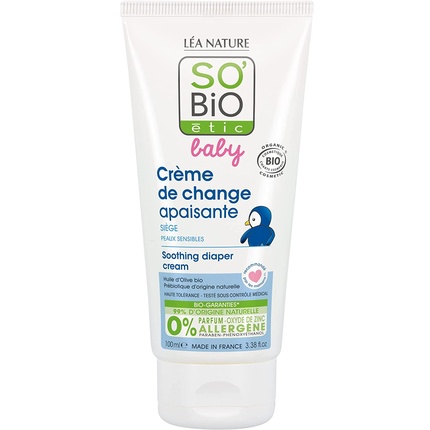 

SO'BiO étic Baby Успокаивающий крем под подгузник Органическая мазь от опрелостей 3,38 жидких унций